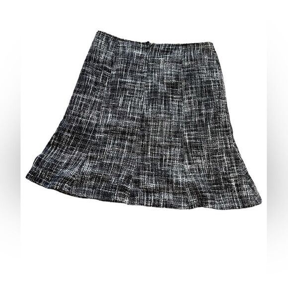 REITMANS Grey Tweed High Waisted Trumpet Knee Length Skirt 15 - Picture 3 of 8